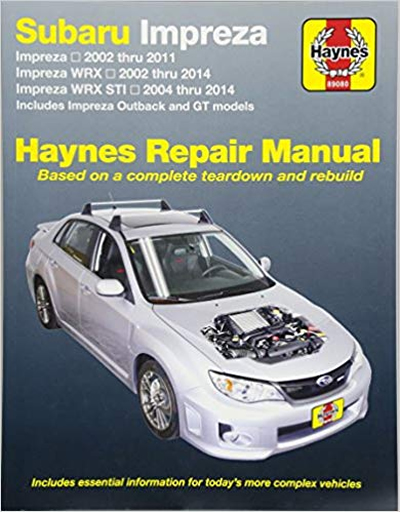 download SUBARU IMPREZA GASOLINE WRX STI workshop manual