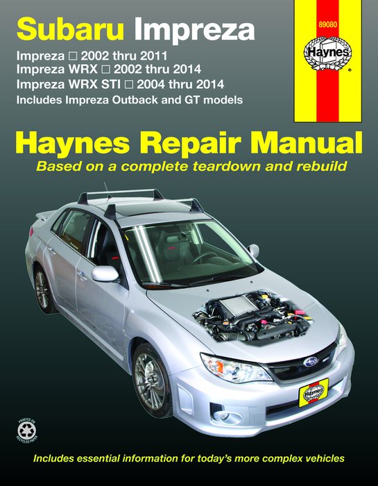 download SUBARU IMPREZA Manuals workshop manual