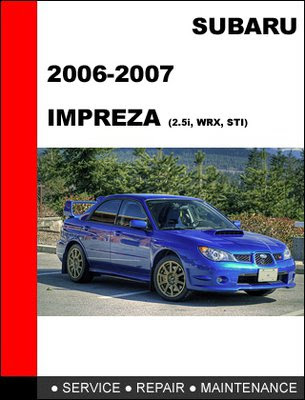 download SUBARU IMPREZA STI workshop manual