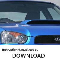 download SUBARU IMPREZA TURBO 2.0 L GASOLINE workshop manual