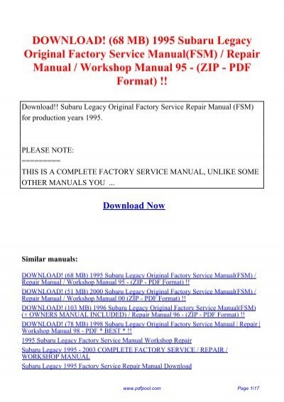 download SUBARU SHERPA 700 workshop manual
