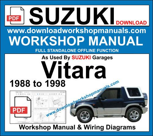 download SUZUKI GRand VITARA SQ416 420 625 workshop manual