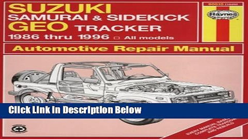 download suzuki samurai workshop manual