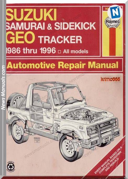 download SUZUKI SAMURAI workshop manual