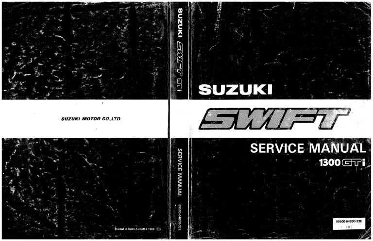 download SUZUKI SWIFT 1300 GTI workshop manual