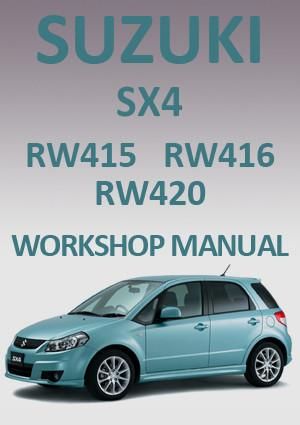 download SUZUKI SX4 RW415 RW416 workshop manual