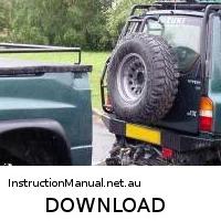 download SUZUKI VITARA SIDEKICK workshop manual