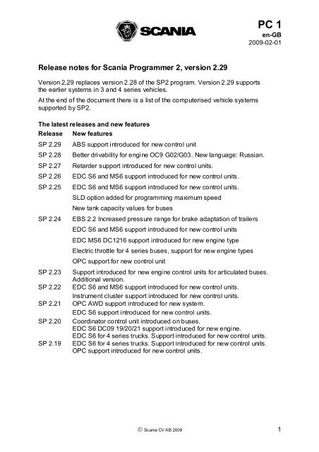 download Scania 4 Control EDC workshop manual