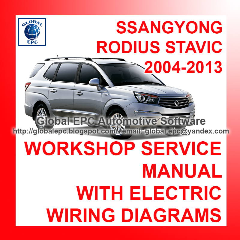 download SsangYong Rodius A100 workshop manual