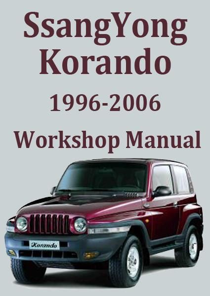 download SsangYoung Korando workshop manual