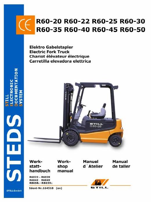 download Still Electric Fork Truck Forklift R60 20 R60 25 R60 30 Master workshop manual