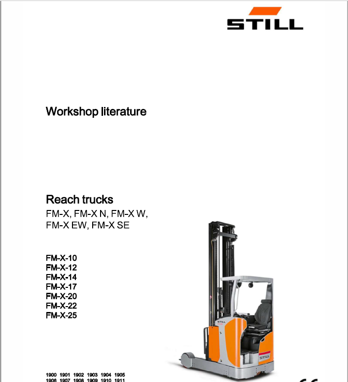 download Still FM X 10 FM X 12 FM X 14 FM X 17 FM X 20 FM X 25 Reach Truck able workshop manual