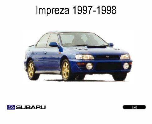 download Subaru Impreza 1600 1800 Turbo Non Turbo workshop manual