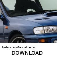 download Subaru Impreza P1 WRX workshop manual