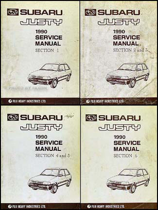 download Subaru Justy able workshop manual