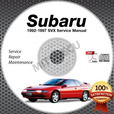 download Subaru SVX workshop manual