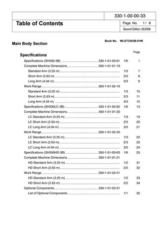 download Sumitomo SH330 5B SH350 5B Hydraulic Excavator able workshop manual