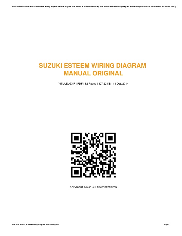 download Suzuki Esteem workshop manual
