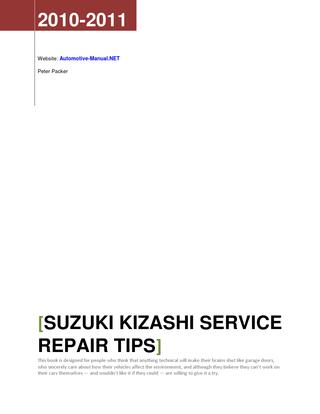 download Suzuki Kizashi able workshop manual