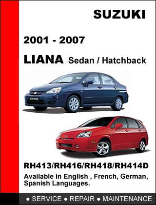 download Suzuki Liana able workshop manual