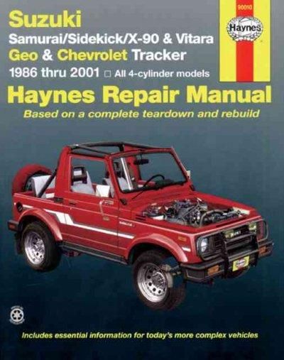 download Suzuki Samurai Sidekick Geo Tracker Models workshop manual