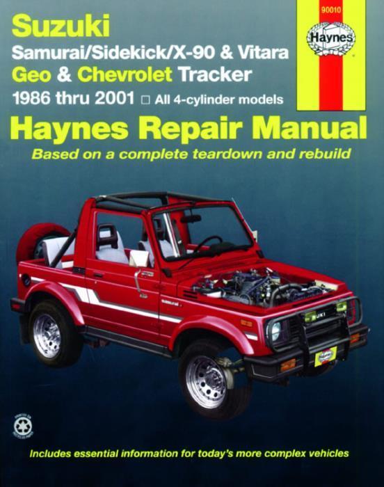 download Suzuki Samurai Sidekick Geo Tracker workshop manual