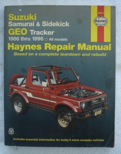 download Suzuki Samurai Sidekick Geo Tracker workshop manual