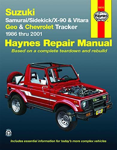 download Suzuki Samurai Sidekick able workshop manual