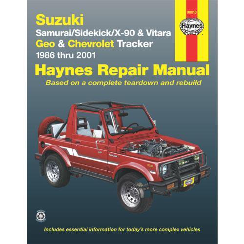 download Suzuki Sidekick Samurai workshop manual