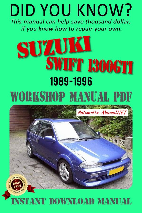 download Suzuki Swift 1300GTI workshop manual