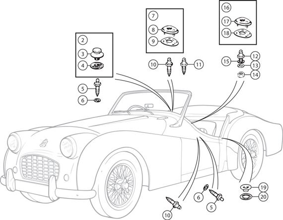 download TRIUMPH Classic TONNEAU FITTING INFO workshop manual