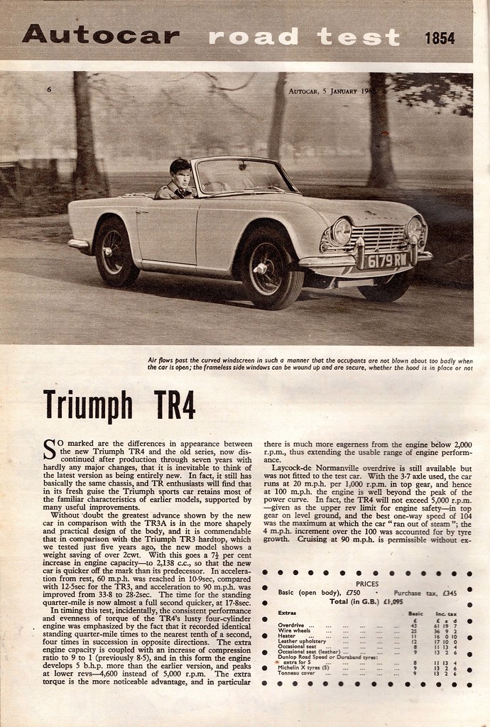 download TRIUMPH TR4 TR 4 workshop manual