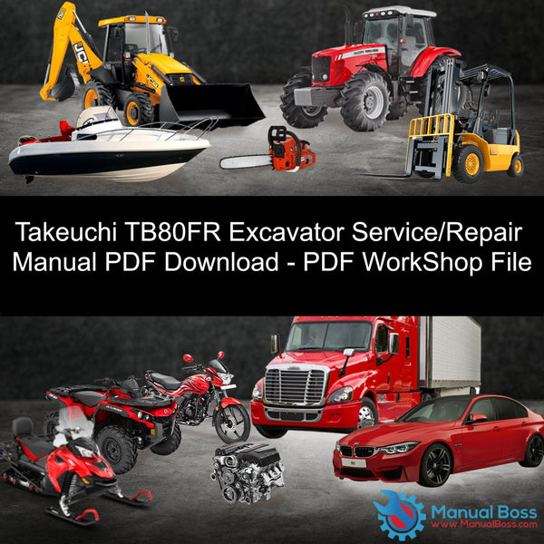 download Takeuchi TB80FR excavator able workshop manual