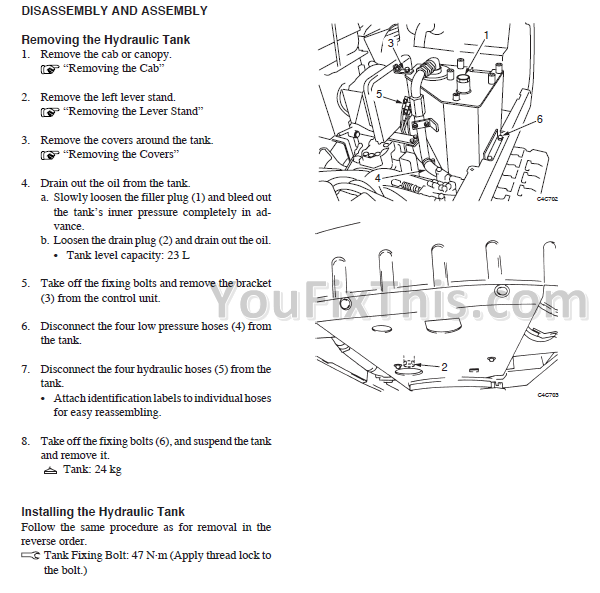download Takeuchi Tb125 Tb135 Tb145 able workshop manual