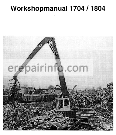 download Terex Atlas 1804 Excavator able workshop manual