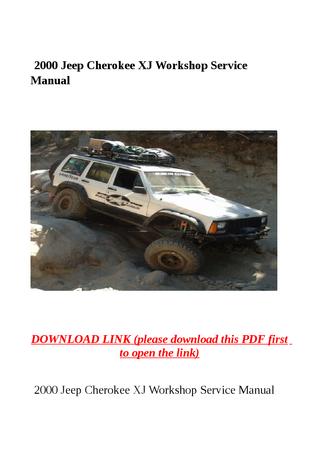 download The Jeep Cherokee FSM workshop manual