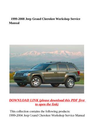 download The Jeep Cherokee FSM workshop manual