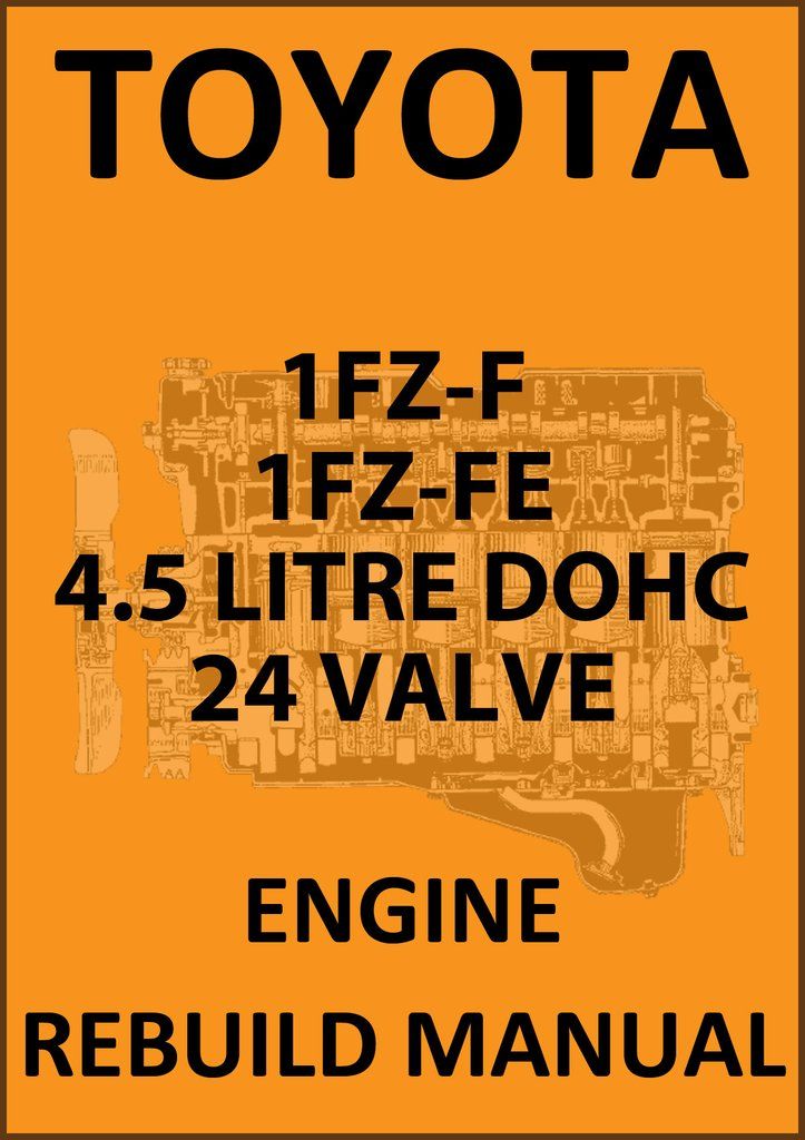 download Toyota 1FZ FE 1FZ F engine manual workshop manual