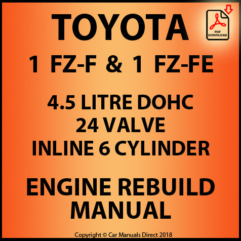 download Toyota 1FZ FE 1FZ F engine manual workshop manual