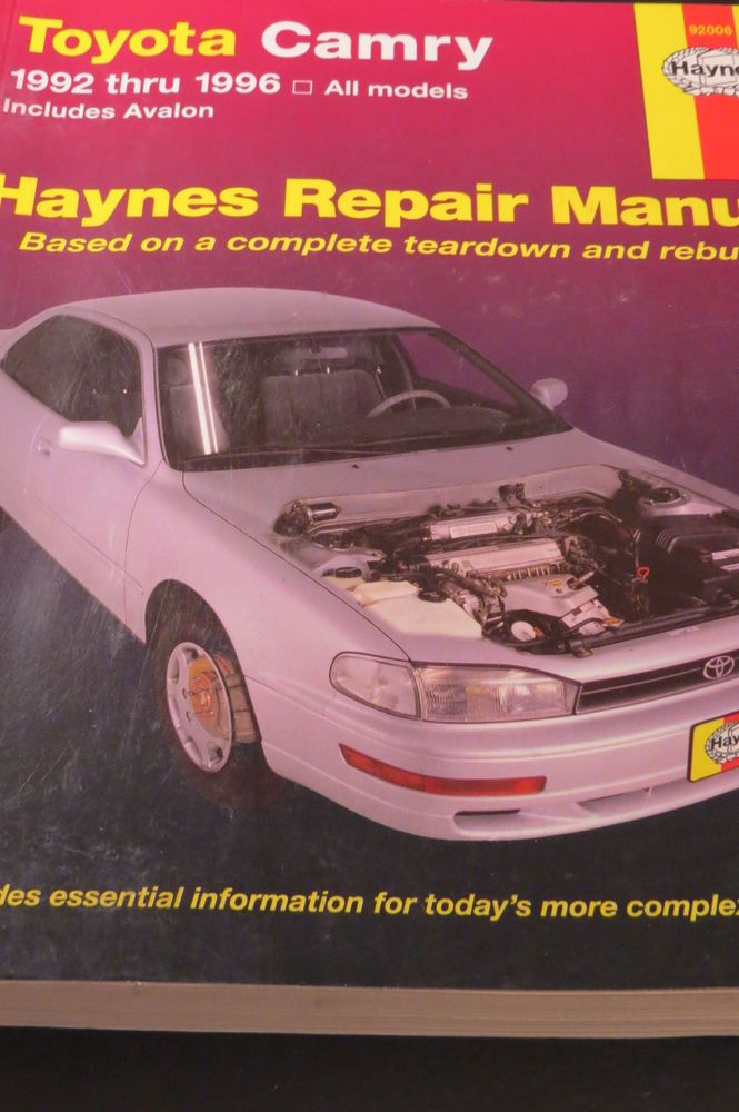 download Toyota Avalon workshop manual