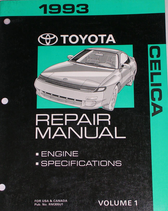 download Toyota Celica workshop manual