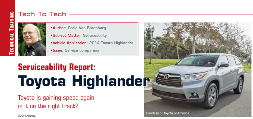 download Toyota Highlander able workshop manual
