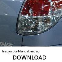 download Toyota Matrix 03 06 workshop manual