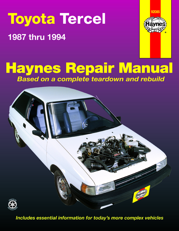 download Toyota Tercel workshop manual