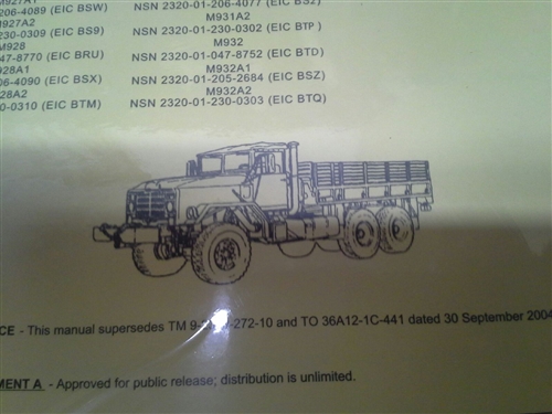 download Truck 5 Ton M939 workshop manual
