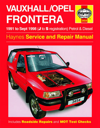 download VAUXHALL FRONTERA workshop manual