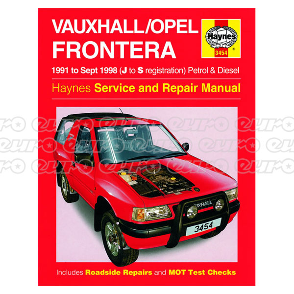 download VAUXHALL FRONTERA workshop manual