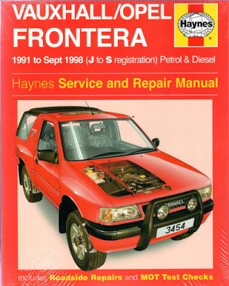 download VAUXHALL OPEL FRONTERA 91 98 able workshop manual