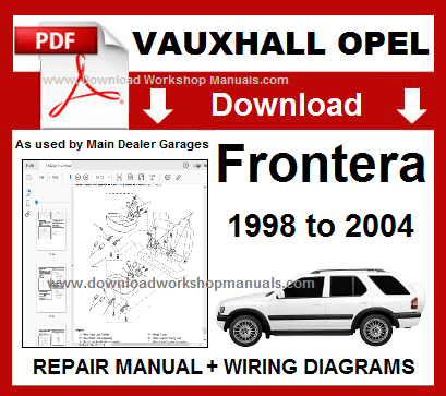 download VAUXHALL OPEL FRONTERA Shop workshop manual