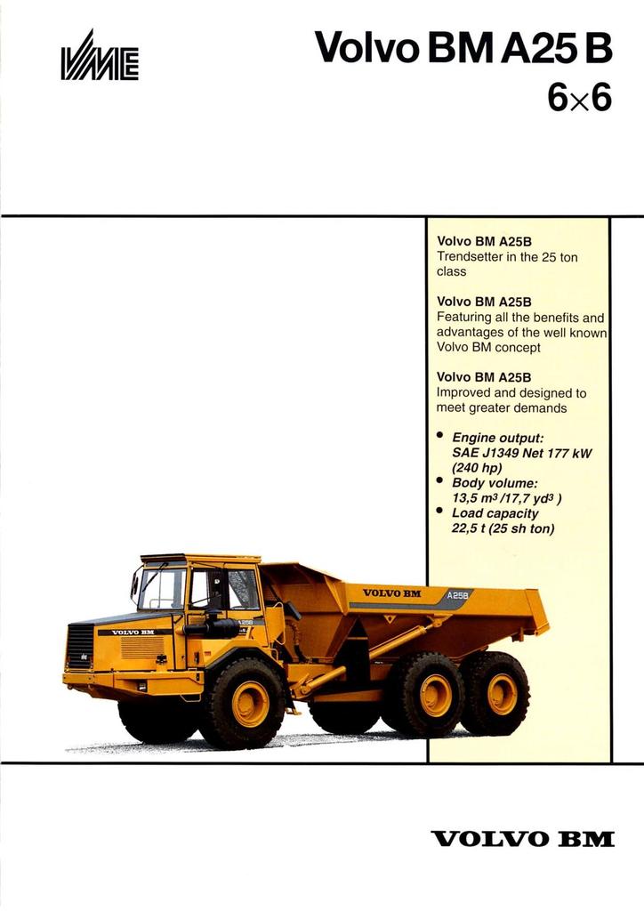 download VOLVO BM 5350 Articulated HAULER able workshop manual